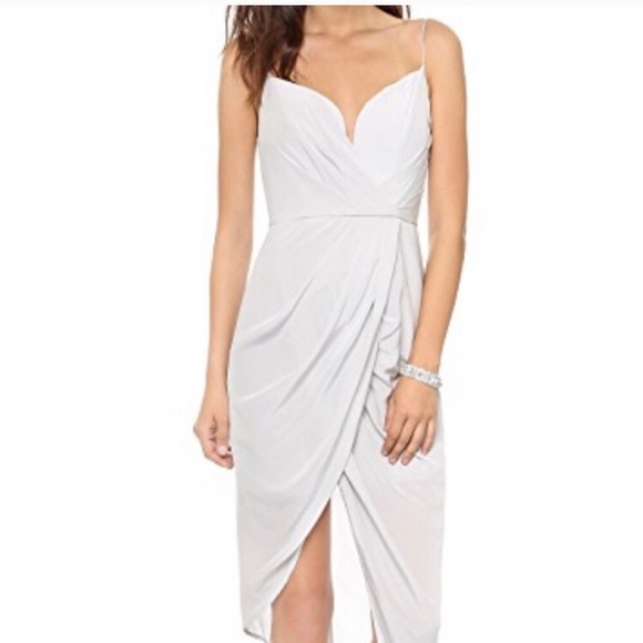 Zimmermann Dresses Light Gray Zimmerman Drape Dress Poshmark